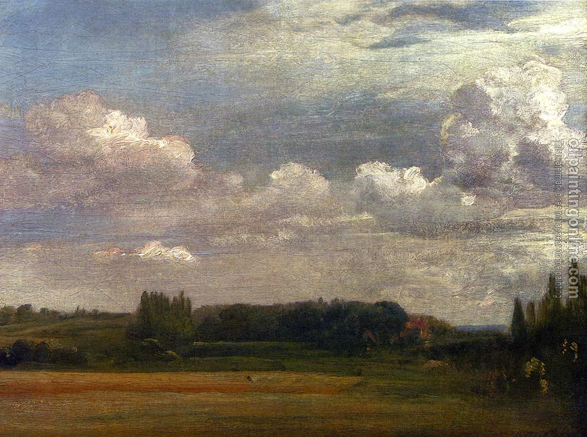 Constable, John - View Towards The Rectory, From East Bergholt House